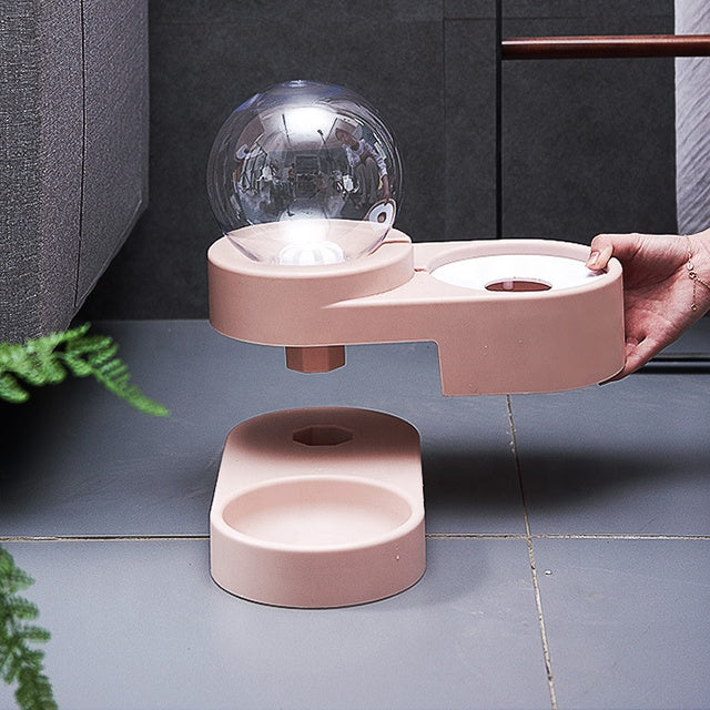 Wasser- und Futterstation für Katzen – Hygienische 2-in-1 Futter- und Wasserschale mit rutschfestem Design