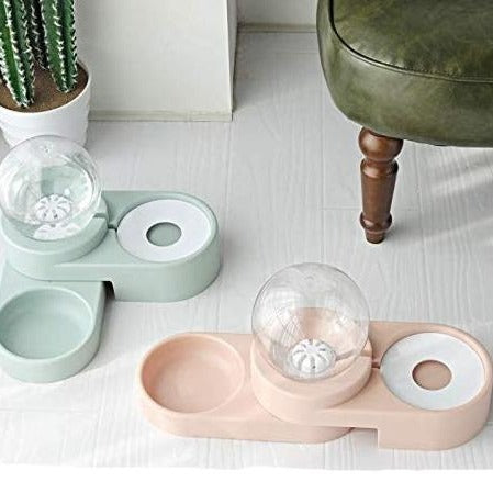 Wasser- und Futterstation für Katzen – Hygienische 2-in-1 Futter- und Wasserschale mit rutschfestem Design
