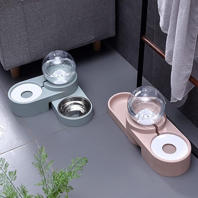 Wasser- und Futterstation für Katzen – Hygienische 2-in-1 Futter- und Wasserschale mit rutschfestem Design