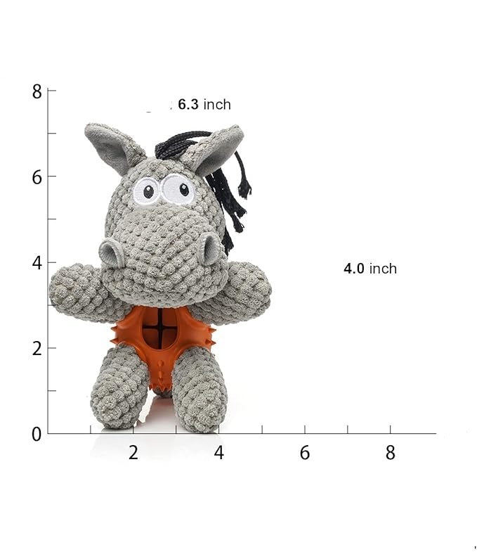 3in1 Hunde Kuscheltier mit Zahnreinigung und Leckerliversteck – Spielzeug für Pflege und Spaß