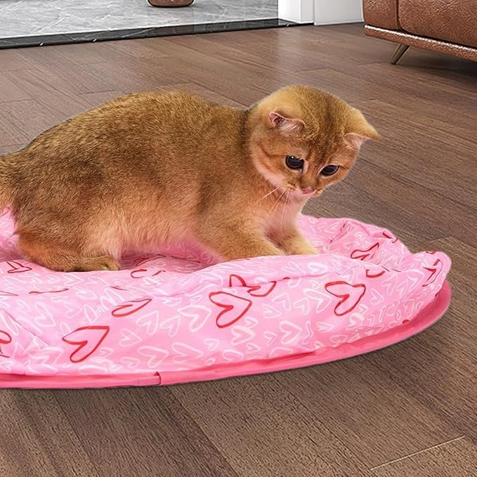 Katzen Versteck Spielmatte – Interaktives Spielzeug für Katzen mit Kuschelfunktion