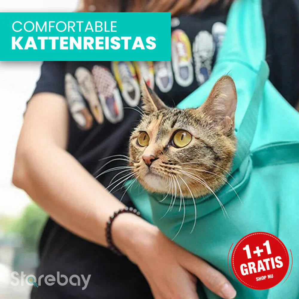 Komfortabler Katzen-Reisebag – 2 für 1 Set für Stressfreie Reisen mit Deiner Katze