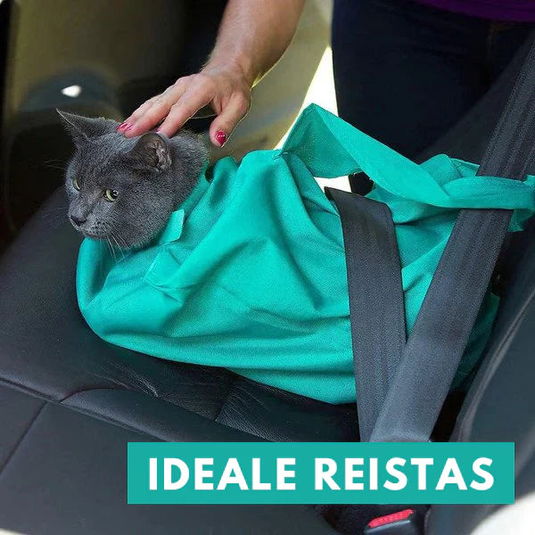Komfortabler Katzen-Reisebag – 2 für 1 Set für Stressfreie Reisen mit Deiner Katze