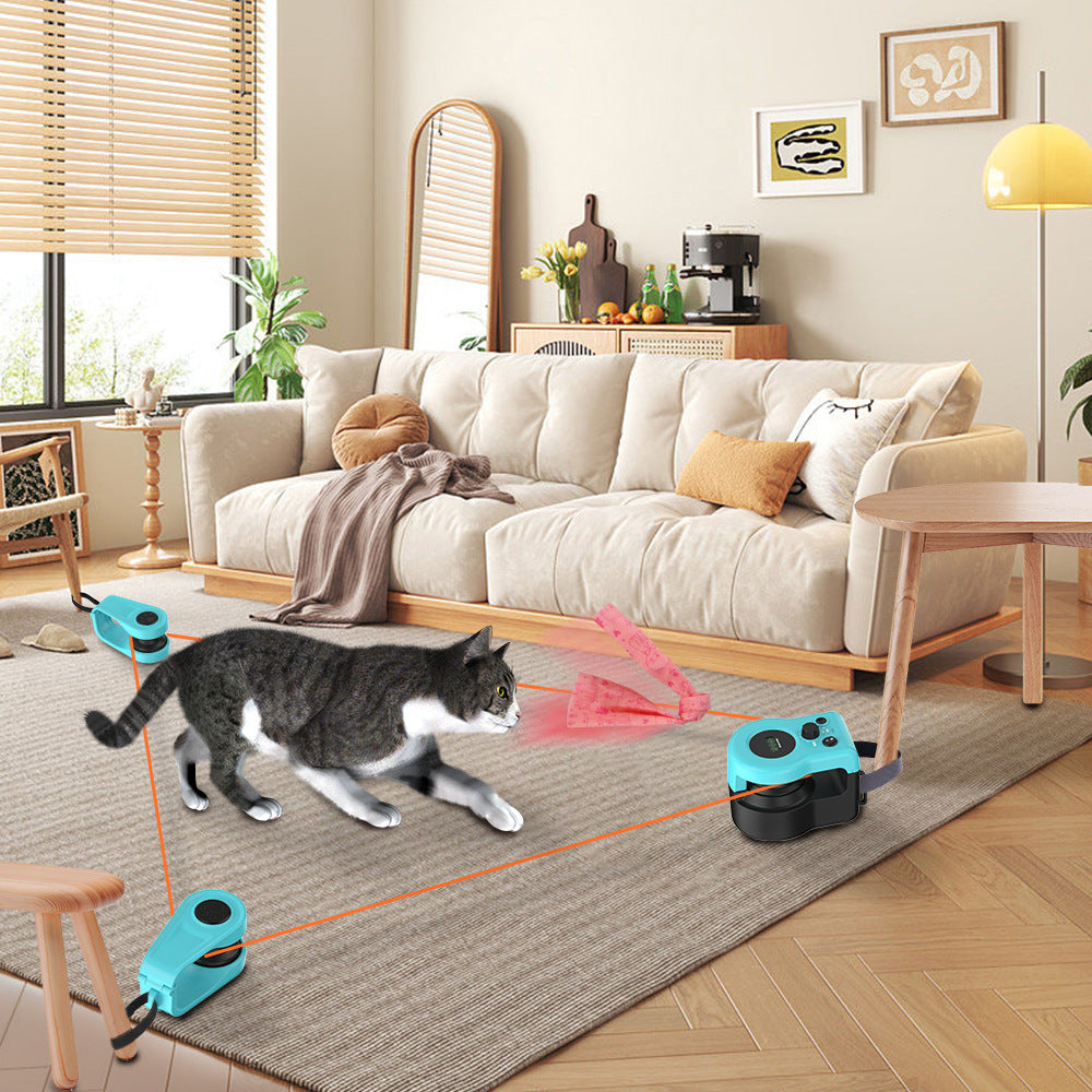 Schnur Jagd Katzenspielzeug mit Fernbedienung – Interaktives Spielzeug für Katzen