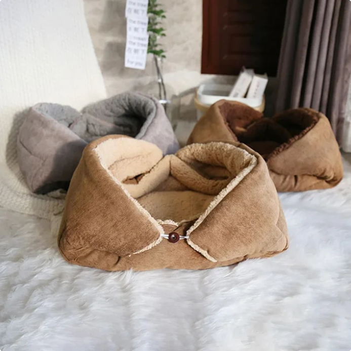 2-in-1 Kuschelbett und Decke für Katzen – Vielseitig und Bequem für Dein Haustier