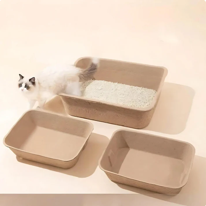 Umweltfreundliche Katzenstreu Box – Biologisch Abbaubar für Nachhaltige Haustierhygiene