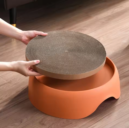 Katzenbett mit Kratzfläche und Weichem Liegekissen – Multifunktional und Komfortabel