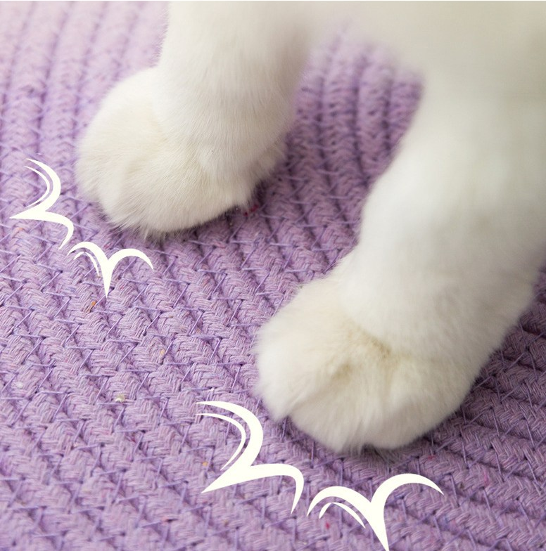 Handgewebtes Baumwollseil Katzenbett im Tierdesign – Niedlicher und Bequemer Schlafplatz für Ihre Katze