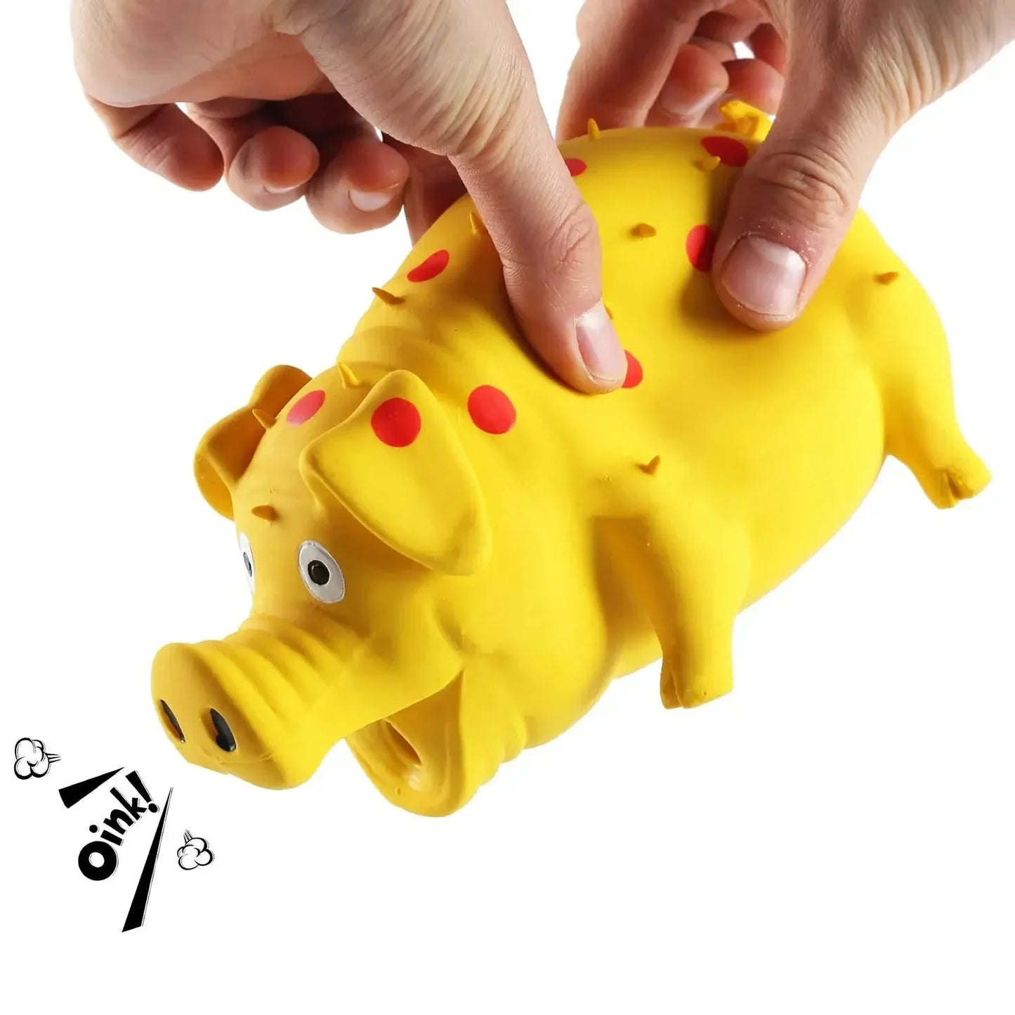 Quietschendes Schweinchen Hundespielzeug – Buntes Spielzeug für Hunde mit Spaßgarantie