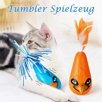 Interaktives Wackelspielzeug für Katzen – Mit Ersatzfedern für unendlichen Spielspaß