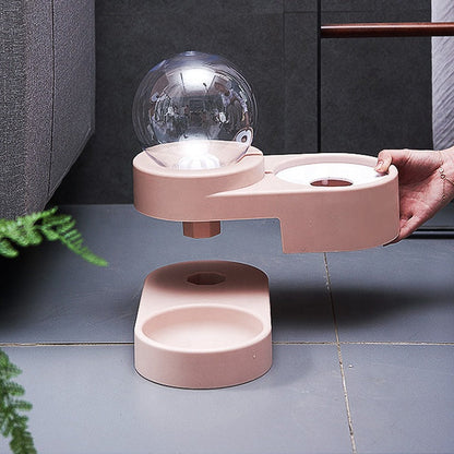 Wasser- und Futterstation für Katzen – Hygienische 2-in-1 Futter- und Wasserschale mit rutschfestem Design