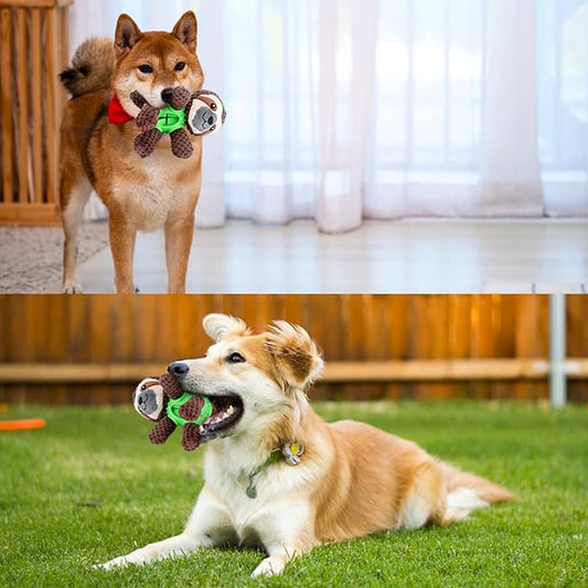 3in1 Hunde Kuscheltier mit Zahnreinigung und Leckerliversteck – Spielzeug für Pflege und Spaß