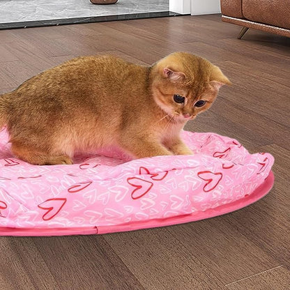 Katzen Versteck Spielmatte – Interaktives Spielzeug für Katzen mit Kuschelfunktion