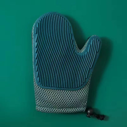 2in1 Fellpflege Handschuh für Katzen – Bürsten und Massieren in Einem