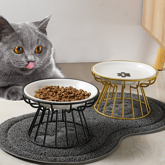 SchmausPodest Deluxe – Elegantes Futterpodest für Deine Katze oder Deinen Hund