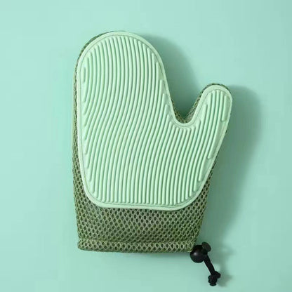 2in1 Fellpflege Handschuh für Katzen – Bürsten und Massieren in Einem