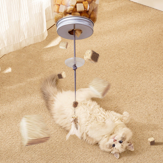 Hängendes Katzen Spielzeug mit Leckerli-Funktion