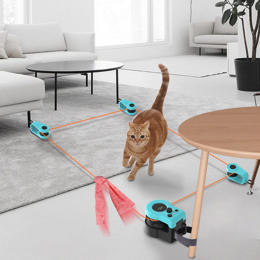 Schnur Jagd Katzenspielzeug mit Fernbedienung – Interaktives Spielzeug für Katzen