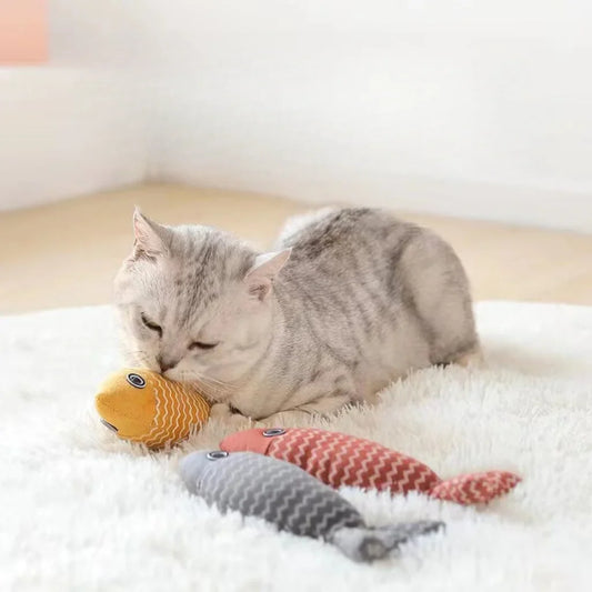 Fischförmiges Katzenminze Spielzeug – Fördert die Aktivität und das Spielen Ihrer Katze