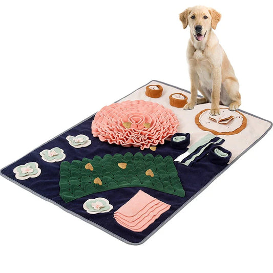 Interaktive Schnüffelmatte für Hunde – 7-in-1 Futter- und Spielmatte für Geistige Stimulation