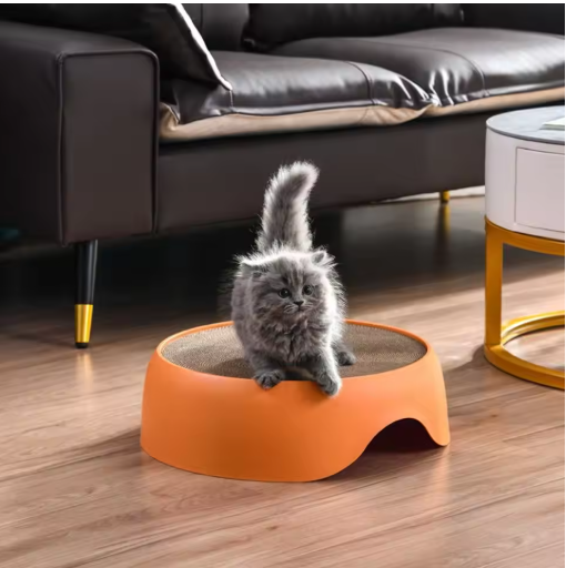 Katzenbett mit Kratzfläche und Weichem Liegekissen – Multifunktional und Komfortabel