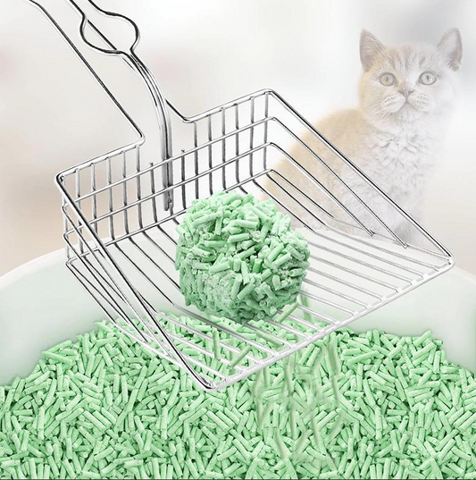 Edelstahl Katzenstreu-Schaufel – Robuste Schaufel für einfaches Reinigen des Katzenklos