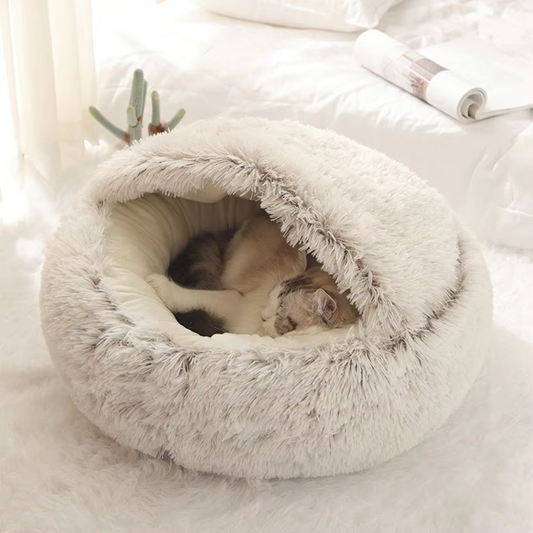 2in1 Katzen Kuschelhöhle – Gemütlicher Rückzugsort für Deine Katze