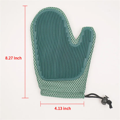 2in1 Fellpflege Handschuh für Katzen – Bürsten und Massieren in Einem