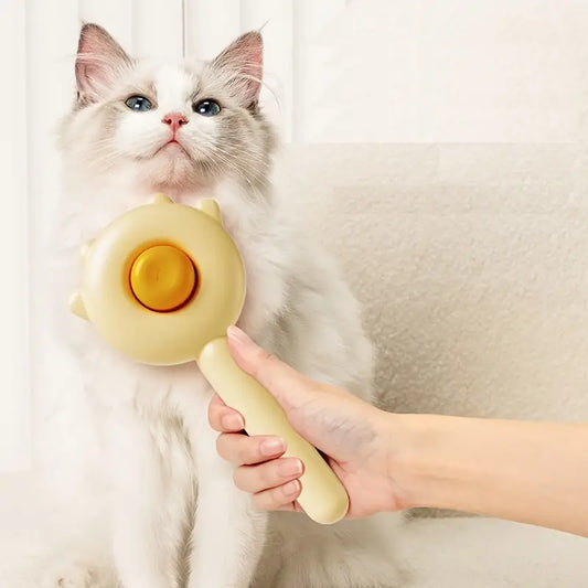 Sanfte Katzenhaarbürste – Ergonomische Pflegebürste für Katzen mit Massageeffekt