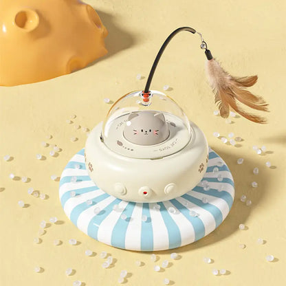 Katzen Laser Spielzeug im Ufo-Design