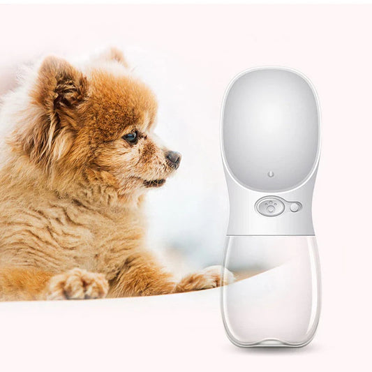 Trinkflasche für Hunde für Unterwegs – Praktische Wasserflasche mit integriertem Napf